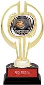 Gold Hurricane 7" Shield Basketball Trophy Gold Hurricane 7" Shield Basketball Trophy