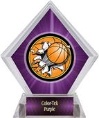 Bust-Out Basketball Purple Diamond Ice Trophy Bust-Out Basketball Purple Diamond Ice Trophy