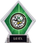 Bust-Out Soccer Green Diamond Ice Trophy Bust-Out Soccer Green Diamond Ice Trophy