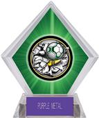 Bust-Out Soccer Green Diamond Ice Trophy Bust-Out Soccer Green Diamond Ice Trophy