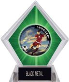 P.R. Female Soccer Green Diamond Ice Trophy P.R. Female Soccer Green Diamond Ice Trophy