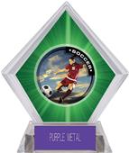 P.R. Female Soccer Green Diamond Ice Trophy P.R. Female Soccer Green Diamond Ice Trophy