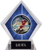 P.R. Female Soccer Blue Diamond Ice Trophy P.R. Female Soccer Blue Diamond Ice Trophy