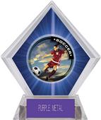 P.R. Female Soccer Blue Diamond Ice Trophy P.R. Female Soccer Blue Diamond Ice Trophy