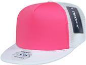 Decky Flat Bill Neon 5-Panel Trucker Caps Decky Flat Bill Neon 5-Panel Trucker Caps
