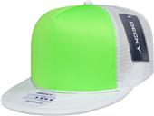 Decky Flat Bill Neon 5-Panel Trucker Caps Decky Flat Bill Neon 5-Panel Trucker Caps