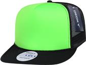 Decky Flat Bill Neon 5-Panel Trucker Caps Decky Flat Bill Neon 5-Panel Trucker Caps