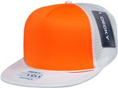 Decky Flat Bill Neon 5-Panel Trucker Caps Decky Flat Bill Neon 5-Panel Trucker Caps