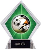 P.R. Male Soccer Green Diamond Ice Trophy P.R. Male Soccer Green Diamond Ice Trophy