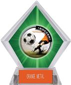 P.R. Male Soccer Green Diamond Ice Trophy P.R. Male Soccer Green Diamond Ice Trophy