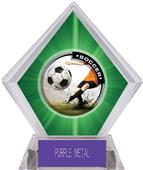 P.R. Male Soccer Green Diamond Ice Trophy P.R. Male Soccer Green Diamond Ice Trophy