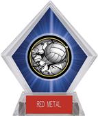 Bust-Out Volleyball Blue Diamond Ice Trophy Bust-Out Volleyball Blue Diamond Ice Trophy