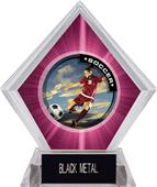 P.R. Female Soccer Pink Diamond Ice Trophy P.R. Female Soccer Pink Diamond Ice Trophy