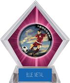P.R. Female Soccer Pink Diamond Ice Trophy P.R. Female Soccer Pink Diamond Ice Trophy