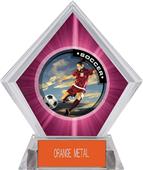 P.R. Female Soccer Pink Diamond Ice Trophy P.R. Female Soccer Pink Diamond Ice Trophy