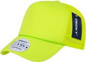 Decky Solid Color Neon 5-Panel Trucker Caps Decky Solid Color Neon 5-Panel Trucker Caps
