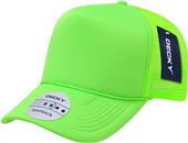 Decky Solid Color Neon 5-Panel Trucker Caps Decky Solid Color Neon 5-Panel Trucker Caps