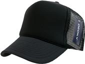 Decky Solid Color Foam 6-Panel Trucker Caps Decky Solid Color Foam 6-Panel Trucker Caps