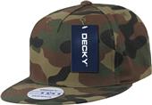 Decky Flat Bill 5-panel Cotton Snapback Cap Decky Flat Bill 5-panel Cotton Snapback Cap