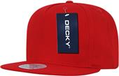 Decky Flat Bill 5-panel Cotton Snapback Cap Decky Flat Bill 5-panel Cotton Snapback Cap