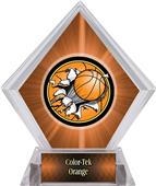 Bust-Out Basketball Orange Diamond Ice Trophy Bust-Out Basketball Orange Diamond Ice Trophy