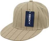 Decky Pin Striped 6-Panel Fitted Baseball Caps Decky Pin Striped 6-Panel Fitted Baseball Caps