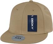 Decky Flat Bill 6-Panel Flex Baseball Caps Decky Flat Bill 6-Panel Flex Baseball Caps