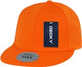 Decky Flat Bill 6-Panel Flex Baseball Caps Decky Flat Bill 6-Panel Flex Baseball Caps