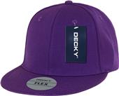Decky Flat Bill 6-Panel Flex Baseball Caps Decky Flat Bill 6-Panel Flex Baseball Caps