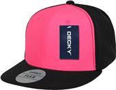 Decky 2 Tone Neon Flat Bill 6-Panel Flex Caps Decky 2 Tone Neon Flat Bill 6-Panel Flex Caps