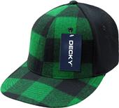 Decky Plaid Flat Bill 6-Panel Flex Caps Decky Plaid Flat Bill 6-Panel Flex Caps