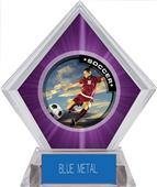 P.R. Female Soccer Purple Diamond Ice Trophy P.R. Female Soccer Purple Diamond Ice Trophy