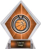 Eclipse Basketball Orange Diamond Ice Trophy Eclipse Basketball Orange Diamond Ice Trophy