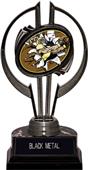 Black Hurricane 7" Bust-Out Football Trophy Black Hurricane 7" Bust-Out Football Trophy