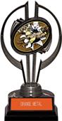 Black Hurricane 7" Bust-Out Football Trophy Black Hurricane 7" Bust-Out Football Trophy