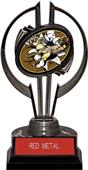 Black Hurricane 7" Bust-Out Football Trophy Black Hurricane 7" Bust-Out Football Trophy