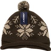 Decky Snowflake Roll-Up Beanie with Pom Decky Snowflake Roll-Up Beanie with Pom