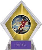 P.R. Female Soccer Yellow Diamond Ice Trophy P.R. Female Soccer Yellow Diamond Ice Trophy