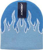 Decky Flame Pattern Fire Beanies Decky Flame Pattern Fire Beanies