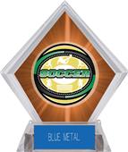 Awards Classic Soccer Orange Diamond Ice Trophy Awards Classic Soccer Orange Diamond Ice Trophy