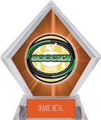 Awards Classic Soccer Orange Diamond Ice Trophy Awards Classic Soccer Orange Diamond Ice Trophy