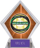 Awards Classic Soccer Orange Diamond Ice Trophy Awards Classic Soccer Orange Diamond Ice Trophy