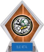 Awards Bust-Out Soccer Orange Diamond Ice Trophy Awards Bust-Out Soccer Orange Diamond Ice Trophy