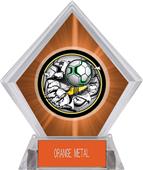Awards Bust-Out Soccer Orange Diamond Ice Trophy Awards Bust-Out Soccer Orange Diamond Ice Trophy