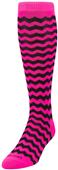 Twin City Krazisox Chevron Over Calf Nylon Socks Twin City Krazisox Chevron Over Calf Nylon Socks