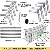 Cimarron #24 30x12x10 Batting Cage Nets & Frame Cimarron #24 30x12x10 Batting Cage Nets & Frame