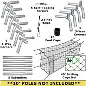 Cimarron #24 40x12x10 Batting Cage Nets & Frame Cimarron #24 40x12x10 Batting Cage Nets & Frame