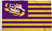 COLLEGIATE LSU-Eye Stripes 3' x 5' Flag w/Grommets COLLEGIATE LSU-Eye Stripes 3' x 5' Flag w/Grommets