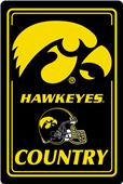 COLLEGIATE Iowa 12"x18" Metal Sign COLLEGIATE Iowa 12"x18" Metal Sign