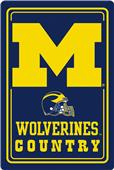 COLLEGIATE Michigan 12"x18" Metal Sign COLLEGIATE Michigan 12"x18" Metal Sign